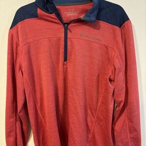 Vineyard Vines Men's Striped Red and Navy Jacket